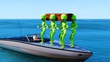 GTA 5 COFFIN DANCE WITH ALIEN - SUPERHEROES FUNNY FAILS COMPILATION Ep.119