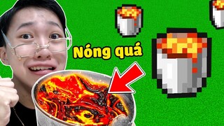 ĐỪNG UỐNG LAVA Minecraft NHA !!! Vinh Bị Nóng Quá Trời Rồi Nè ?? TẠI SAO MÌNH LẠI KHÓ HIỂU QUÁ VẬY