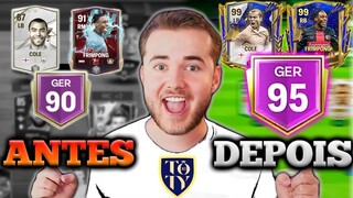 🔥TRANSFORMEI A CONTA DE INSCRITO🔥4 JOGADORES UTOTY NO TIME DELE NO FC MOBILE