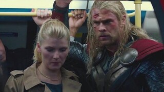 The reactions of ordinary passersby when they encounter the three giants of Marvel. The reaction of 