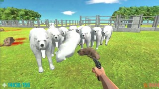 Survive in  Zoo with Vicious Animals. FPS Perspective! Animal Revolt Battle Simulator