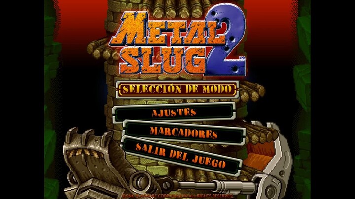 Metal slug 2 1998 todo el juego dificultad media.