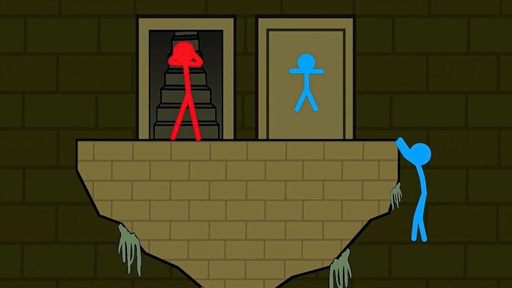 Watergirl and Fireboy , Stickman Animation - ( Part 22 Forest Temple Parkour )