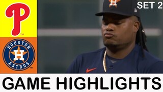 Philadelphia Phillies vs. Houston Astros (10/29/22) WORLD SERIES Game 2| MLB Highlights (Set 2)