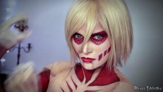 🆕Female Titan Cosplay Makeup Transformation | Attack On Titan Makeup Tutorial Must Watch!