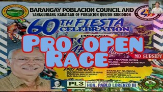 Professional open race @60th patronal fiesta quezon bukidnon