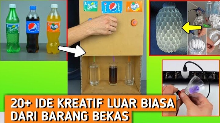 20+ IDE CARA MEMANFAATKAN BARANG BEKAS MENJADI KREASI MENARIK - IDE KREATIF | REACTION !!!