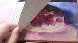 【Flip through the watercolor book】Love a lot of watercolor ε( U ˇωˇ U)э