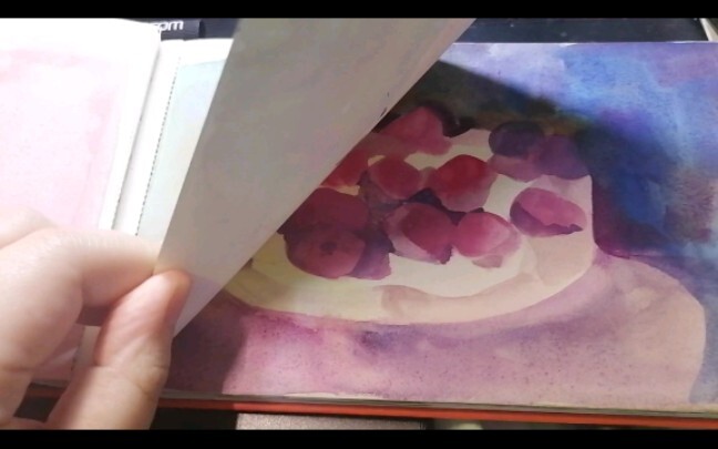 【Flip through the watercolor book】Love a lot of watercolor ε( U ˇωˇ U)э