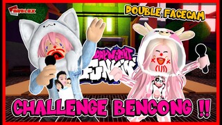 (DOUBLE FACE CAM) KALAH JADI BENCONG !! Feat @MOOMOO - Funkin Friday - Roblox Indonesia