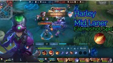 Harley mid Lane bikin musuh panik !!! | MLBB Mobile Legend