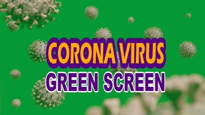 Corona virus Greenscreen animated