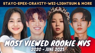 MOST VIEWED ROOKIE MUSIC VIDEOS (2020-June 2021) | Aespa, Treasure, Enhypen, Weeekly, Stayc & More!