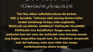 doa sebelum berhubungan intim sesuai syar'i ( bagi yg Sudah menikah)