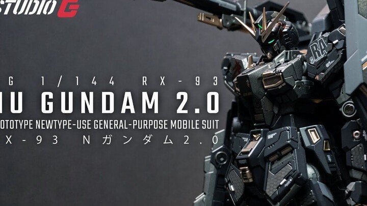 CUSTOM BUILD GUNPLA  RG NU GUNDAM 2.0