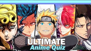 THE ULTIMATE ANIME QUIZ (Openings, Endings, Reverse, 1sec, mix)