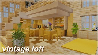 [Minecraft] Vintage Apartment Loft | aesthetic speedbuild/tutorial ☕