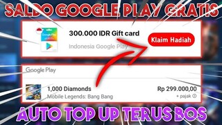 CARA MENDAPATKAN SALDO GOOGLE PLAY SECARA GRATIS | AUTO BISA TOP UP DIAMONDS MOBILE LEGENDS TERUS