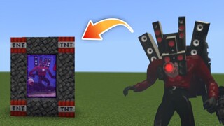 CARA MEMBUAT PORTAL SPEAKERMAN (Skibidi Toilet) - MINECRAFT