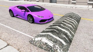 Cars vs Huge Speed Bumps | BeamNG.Drive