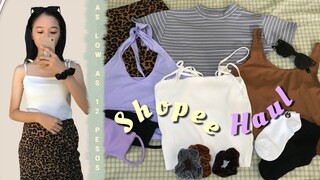 Affordable SHOPEE TRY-ON  CLOTHING HAUL (tops & accessories)