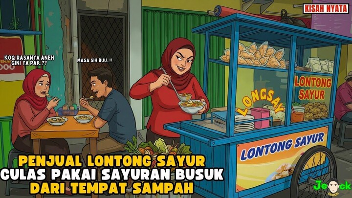 AZAB PENJUAL LONTONG SAYUR CULAS PAKAI SAYURAN BUSUK DARI TEMPAT SAMPAH