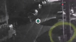 Waking up in the early morning and not seeing his family, a cute 3-year-old toddler wearing diapers 