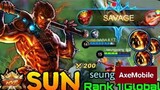 Sun Savage!!-Top 1 Global Sun by Seungyang- Mobile Legends Bang Bang