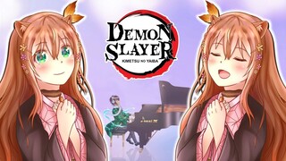 [Hololive Vietsub Cover Song] Ayunda Risu Feat Fonzi M - Melodies on Piano -  Gurenge