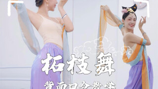 柘枝舞教学，这回改得非常简单辣！快来学动画里走出来的柘枝舞！#被长安三万里的舞蹈美到了 #柘枝舞 #背面教学 #简单易学舞蹈 #长安三万里