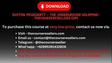 Duston McGroarty – The Underground Goldmine - Thecourseresellers.com