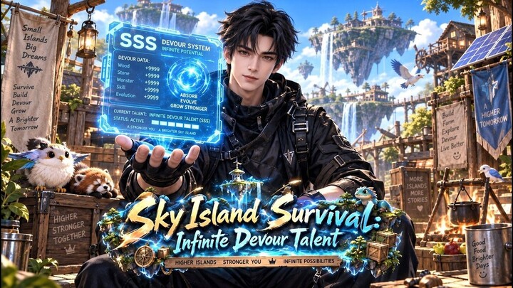 【DUB】Sky isle world hits! Others loot to live, I got SSS Devour—eat isles & creeps, rule all!#anime