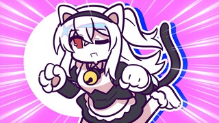 Bai Mili actually wore a cat-ear costume? Who can resist this?