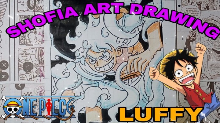 drawing luffy gear 5 , one piece