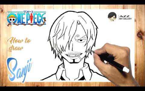 วิธีการวาด Vinsmoke Sanji ทีละขั้นตอน หนึ่งชิ้น