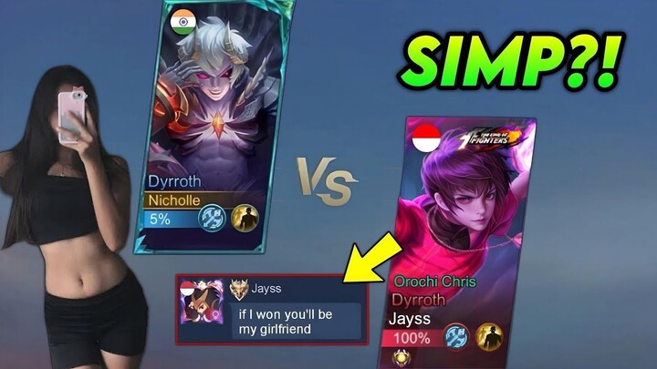I PRETEND TO BE GIRL AND CHALLENGE RANDOM PLAYER’S 1v1 MATCH!! - MLBB
