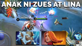 ANAK NI ZEUS AT LINA | TriNhil Plays Eudora | Mobile Legends