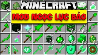 MINECRAFT MOD DỤNG CỤ BẰNG NGỌC LỤC BẢO*ĐÁNH NHAU THỬ VỚI NGƯỜI SẮT EMERALD