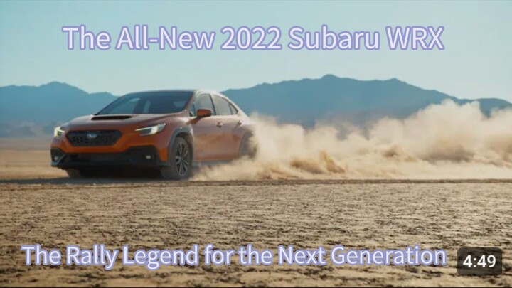 The All-New 2022 Subaru WRX