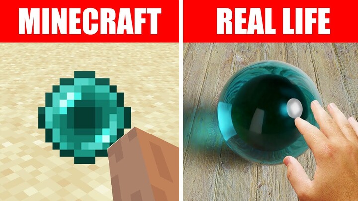 Realistic minecraft! Realistic sand ! gravel ! Slime block !