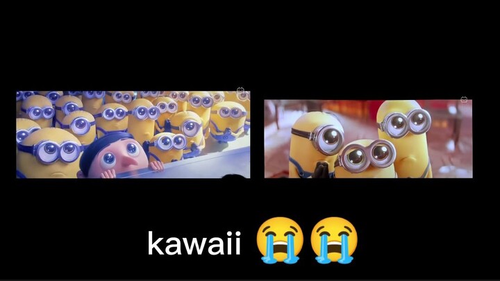 so kawaii😭😭 kevin stuart and bob | minions the rise off gru