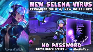 Revamped Selena Virus Epic Skin Script No Password | New Voice & HD Effects | Mobile Legends