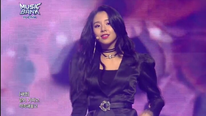 TWICE subunit COVER of Sunmi’s “Gashina” — KBS Music Bank live performance (Chile), 180411: “Sister,
