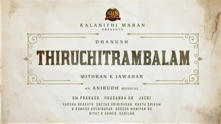 #D44 - Title Announcement _ Dhanush, Anirudh _ Sun Pictures _ Mithran Jawahar | YNR MOVIES