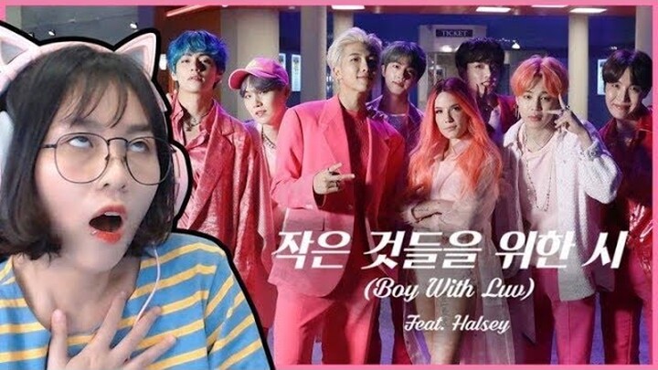 V đỉnh quáaa || MISTHY REACTION BOY WITH LUV  BTS FT HALSEY || SÂN SI CÙNG MISTHY