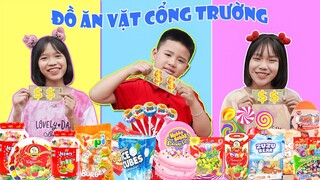 Thử Thách 100k Mua Đồ Ăn Vặt Cổng Trường ♥ Minh Khoa TV