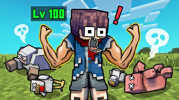 عندما يهزم الـMC كائنات حية، سيزداد قوته؟ آه هاها، أصبح لا يُقهر!!!