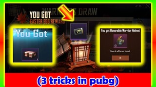 Pubg season#9 big 3 tricks | Free Warrior helmet skin | free premuim crate | free royal pass crarte