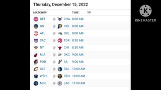 NBA Picks | December 15, 2022 | Philippine Time | Pinoy Sports Picks