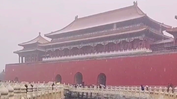 พอหิมะตกเมืองจีนก็เหมือนย้อนเวลากลับไป